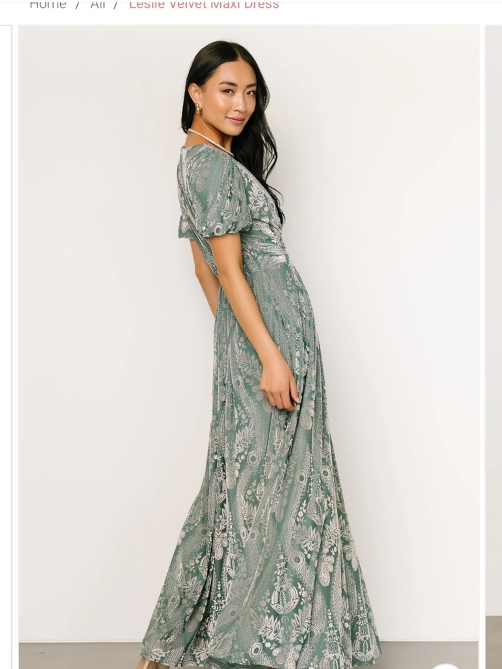NWT! Baltic Born Leslie Velvet Maxi Dress - Picture 3 of 9